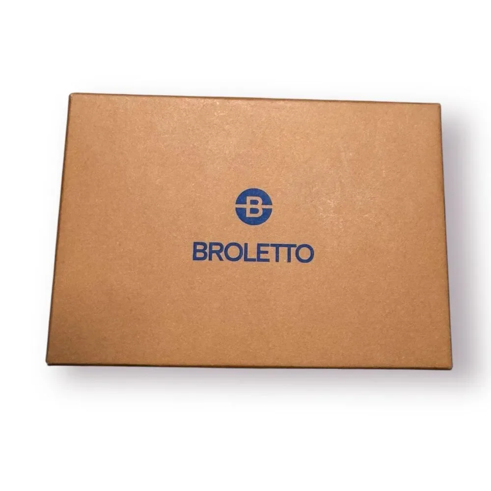 Broletto Geometric Design Blue Silk 2‎ Piece Tie, Pocket Square Like new